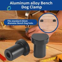 A20Q-4Pcs Aluminum Alloy Bench Dog Clamp For T-Track Woodworking Workbench Positioning Planer Plug Fits Dog Hole