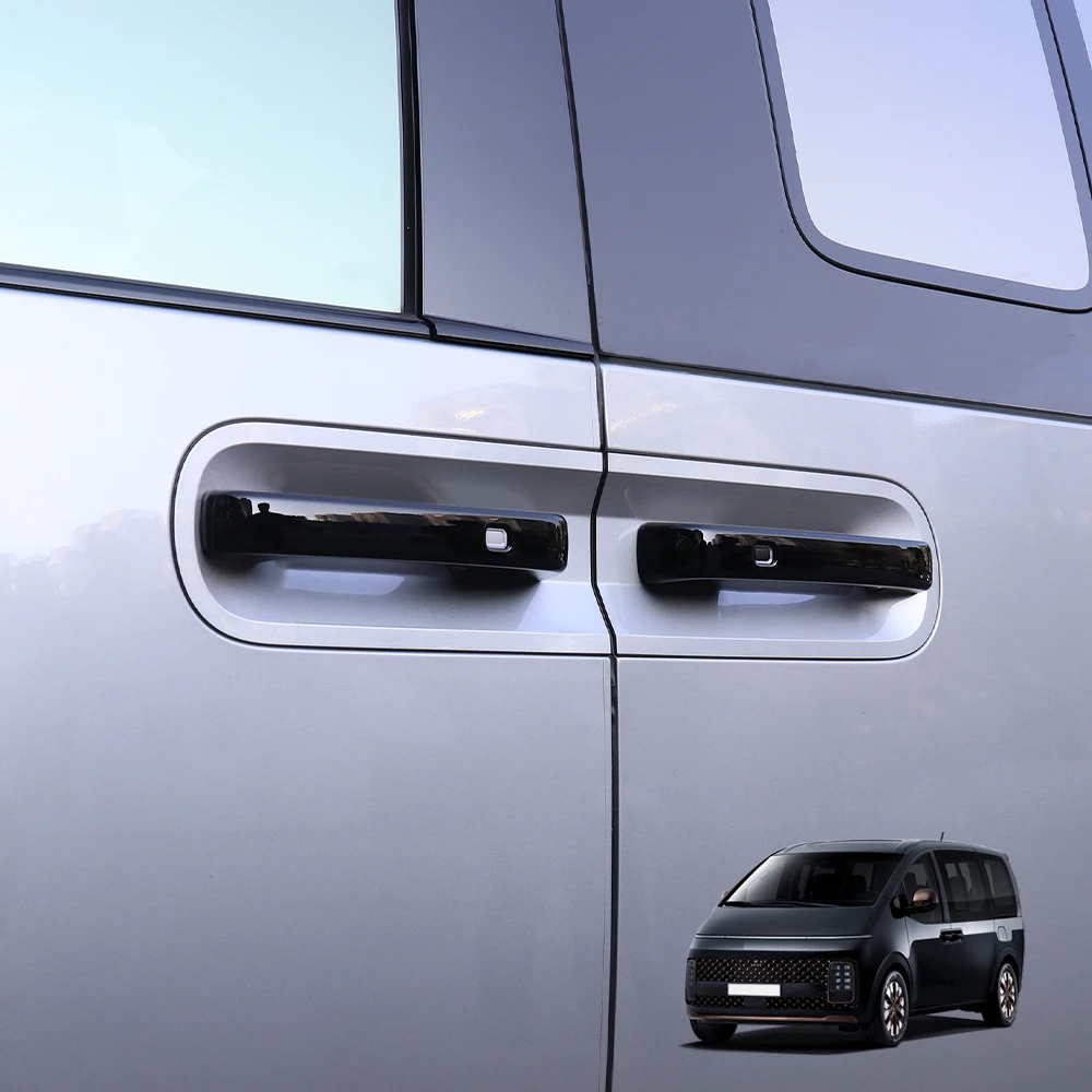 

LHD/RHD For Hyundai Staria 2021-2016 Car Tuning Carbon Fiber Exterior Door Handles Decoration Cover Trim External Accessories