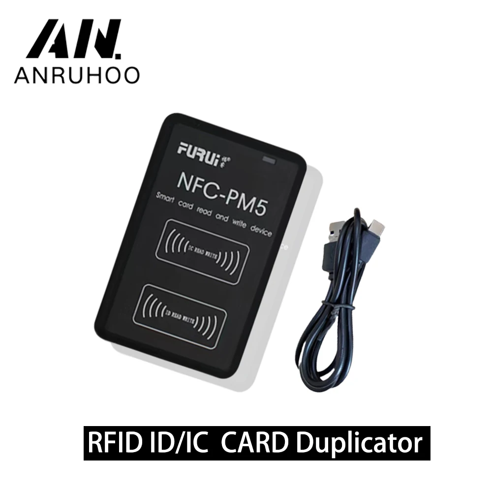 

Rfid Copier Duplicator Smart Chip Reader Id Ic Tag Copy 13.56mhz 125khz Key Clone T5577 1k S50 Badge Token Write Editor Usb Link