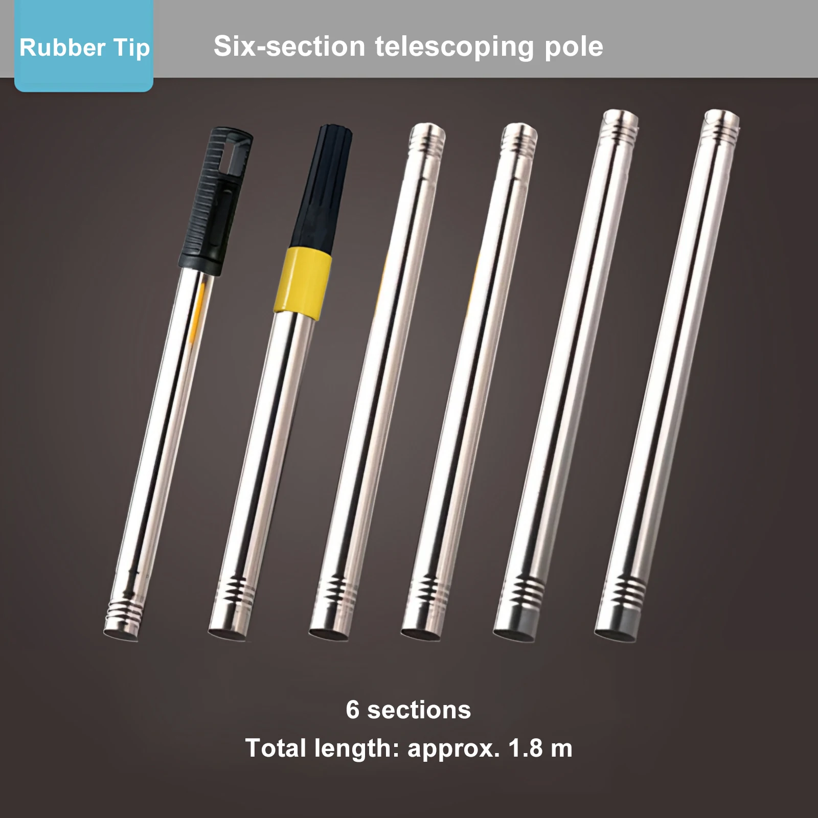 Paint Roller Extension Poles Stainless Steel Paint Telescopic Stick Lightweight Detachable Cleaning Rod Painting Handle Tools