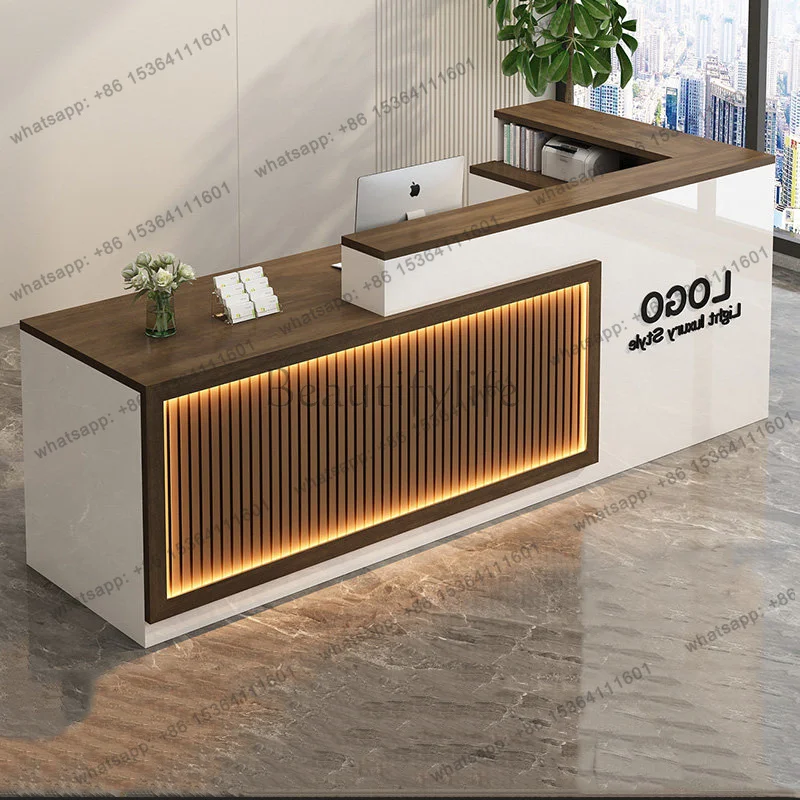LJY Luxury Modern Bar Counter Display Aesthetic Trendy Bar Counter Nordic Vintage Bar Counter Salon Mostrador Commercial Furnitu