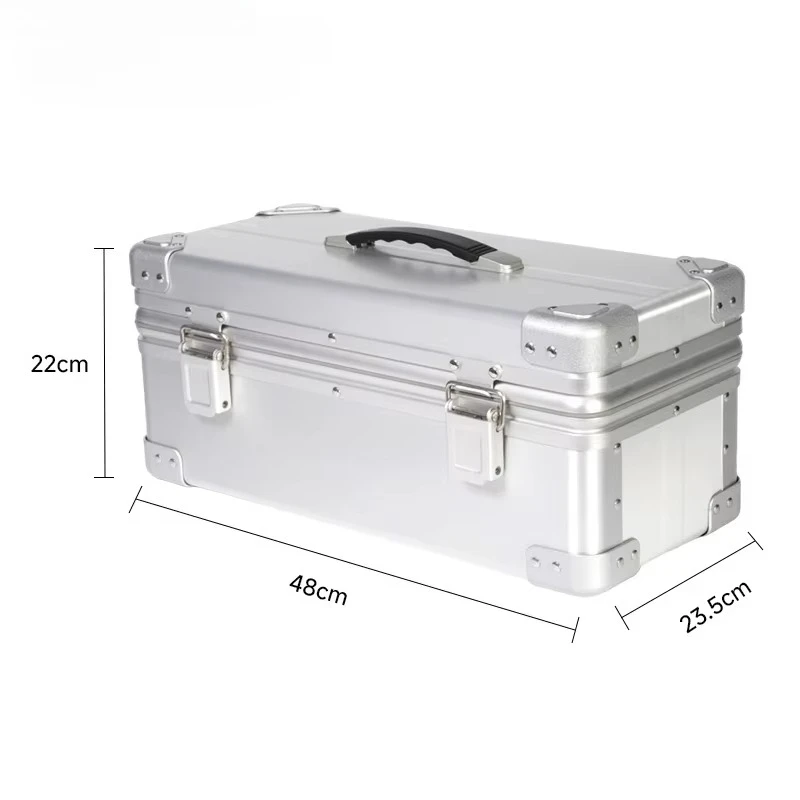 Aluminum-magnesium alloy storage box Outdoor lightweight car finishing box Camera precision instrument equipment box