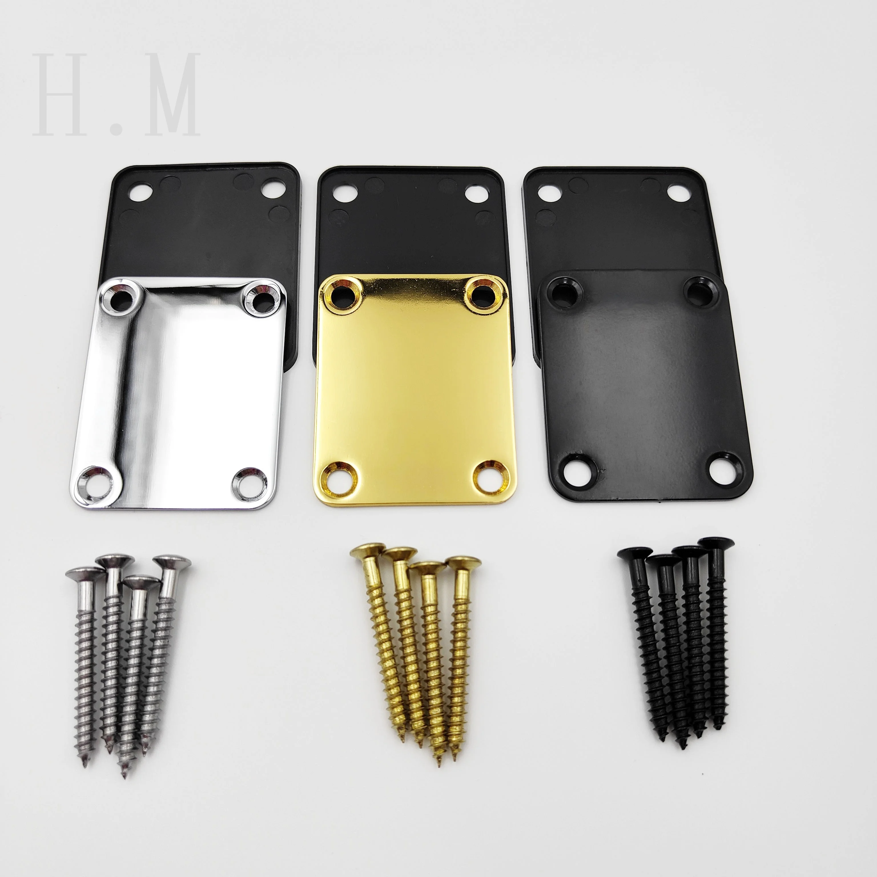 Electric guitar neck reinforcing plate handle protection plate Square guitar neck body connecting steel plate Guitar accessories