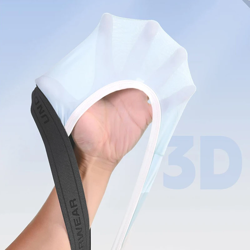 Mens Sexy U Convex Pouch Underwear Thin Ice Silk Breathable G-string Mid-Rise Panties Erotic Soft T-Back Male Underpants Thongs