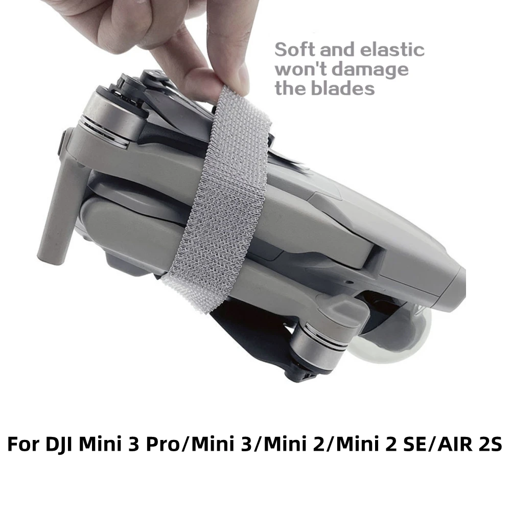 Para DJI Mini 2/Mini 3 Pro/Mini 3/AIR 3/Mini 4 Pro hélice de paleta haz elástico amarre de paleta accesorio de hoja de ala fija