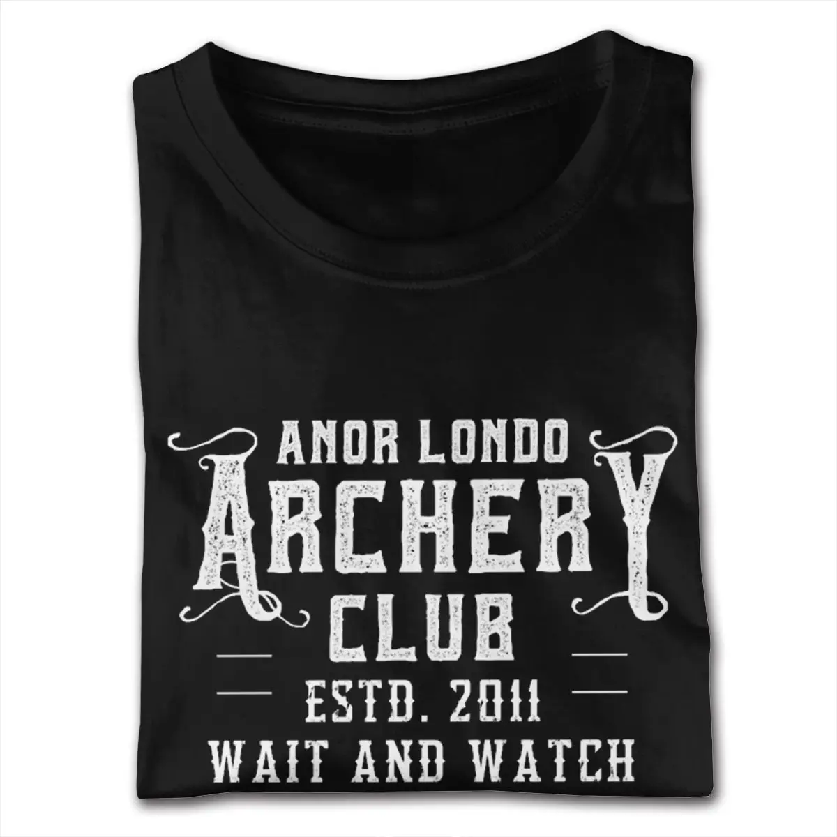 Anor Londo Archery Club Estd. 2011 Wait And Watch Cotton T-shirt 4XL For Man Branded T-shirts