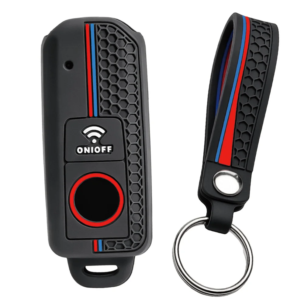 remote protector For Yamaha TMAX530 TMAX560 TMAX500 NMAX155 Tracer 9GT MT09 XMAX300 XMAX125 with finger loop and key ring