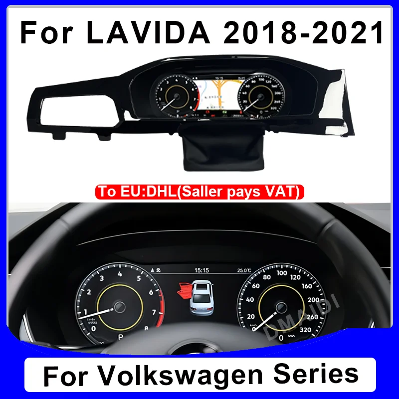 

For Volkswagen Lavida 2018 2019 2020 2021 Latest Car LCD Digital Dashboard Panel Instrument Cluster Cock Speedometer Navigation