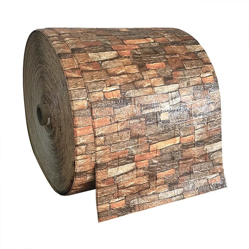 2026 eco-friendly and mical DIY easy-to-install self-adhesive XPE wallboard 3D brick design foam wallpaper home and apartment