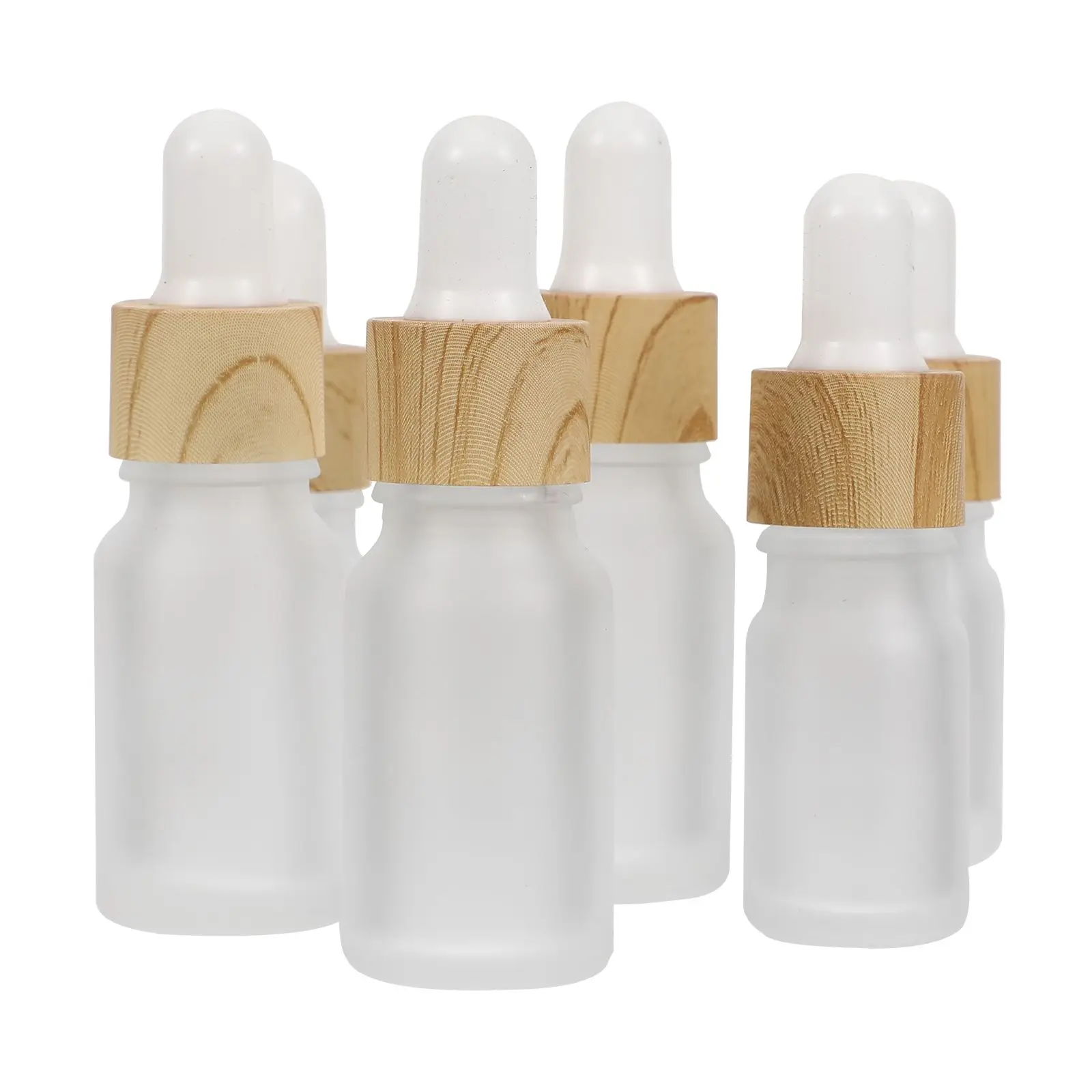 

10pcs Bottle 5ml Frosted Dropper Subpackaging Travel Vials Dropper Bottle White Lab Eco Portable