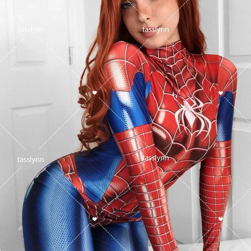 مثير العنكبوت فتاة تأثيري العودة للوطن العنكبوت هالوين زي دنة بدلة الجسم للنساء أنيمي تأثيري خارقة الفيلم ازياء