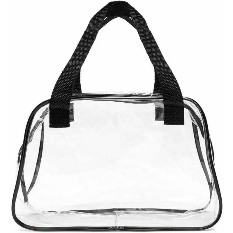 For Travel & Concert PVC Cosmetic Bag Tote Bag Travel Toiletries Bag Clear Stadium Approved Tote Bag Transparent Small Handbag