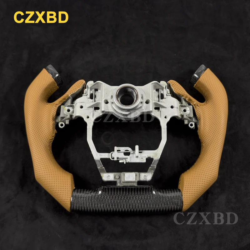 Fit For Lexus LC500 F1 Real Carbon Fiber Steering Wheel High Quality Leather Sport Wheel Customized