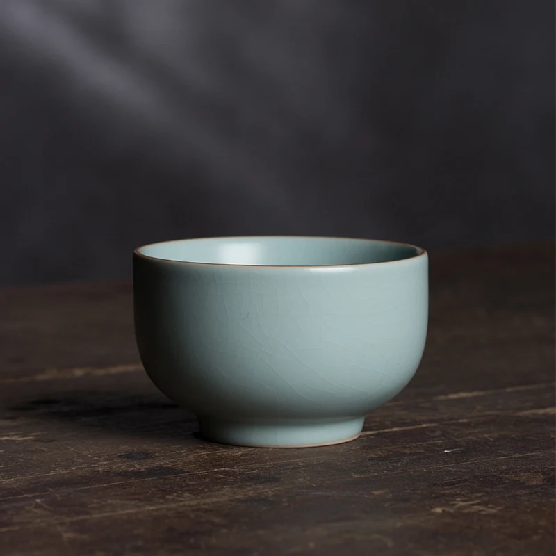 

Longquan Celadon Ru Ware Master Cup Ru-фарфоровая чайная чашка, личная выделенная чайная чашка, фарфоровый семейный набор для чая