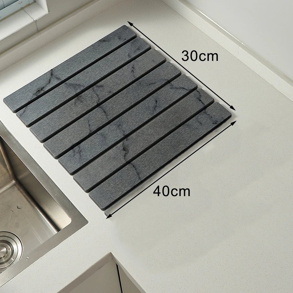 

40*30cm Folding Mat Diatomaceous Earth Absorbent Drying Mat Folding Mat Diatomaceous Earth Absorbent Drying Mat