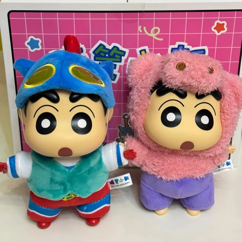 Nowa seria figurki z serii Crayon Shin-chan w stylu Blind Box na imprezę kostiumową, winylowa lalka anime, Mystery Box, seria Kawaii, model zabawka, prezenty świąteczne