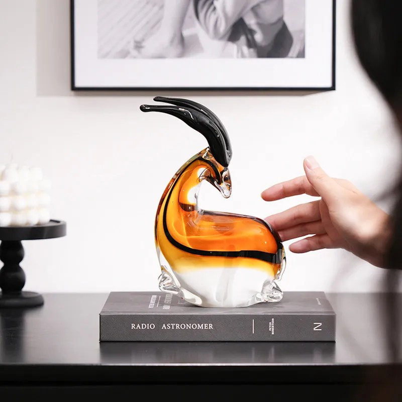 Leader ornament light luxury glass zodiac modern living room office study decoration housewarming opening gift