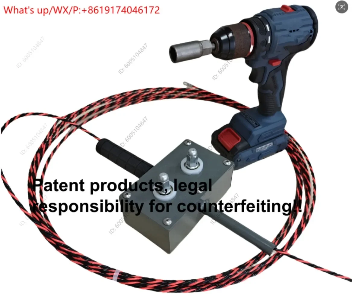 1PCS Electric Cable Puller Steel Wire Fish Tape Threading Machine Convenience Pulling Tool for Electrical Wiring Installation