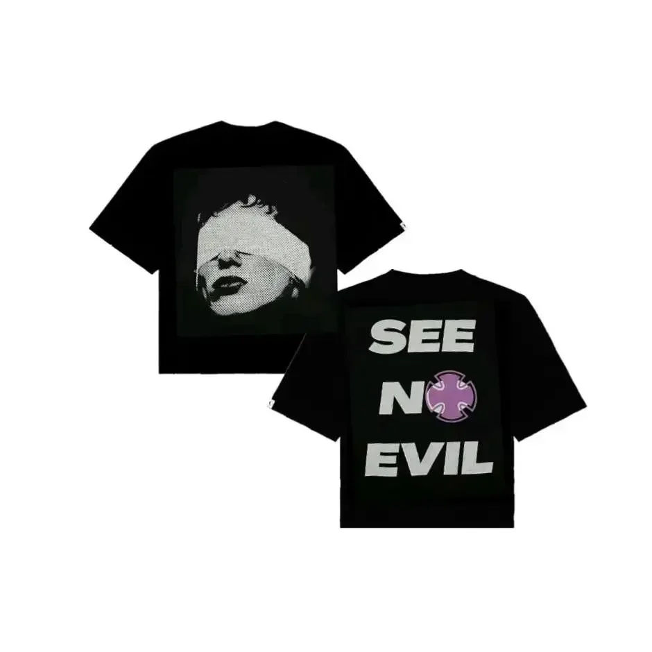 Purpoz See No Evil T-Shirt, Cotton Shirt, Autumn Shirt, Fall Shirt, Gift for Your Boyfriends