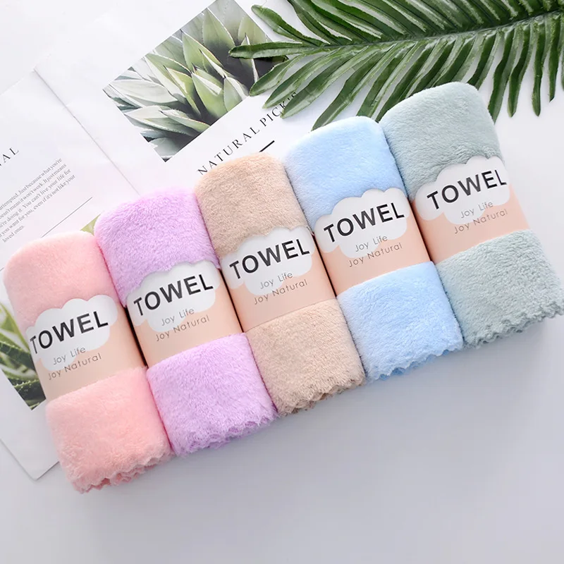 Face Towel Thickened Microfiber Absorbent High-density Coral Fleece Towel Quick Dry Clean Face Soft Absorbent Towel