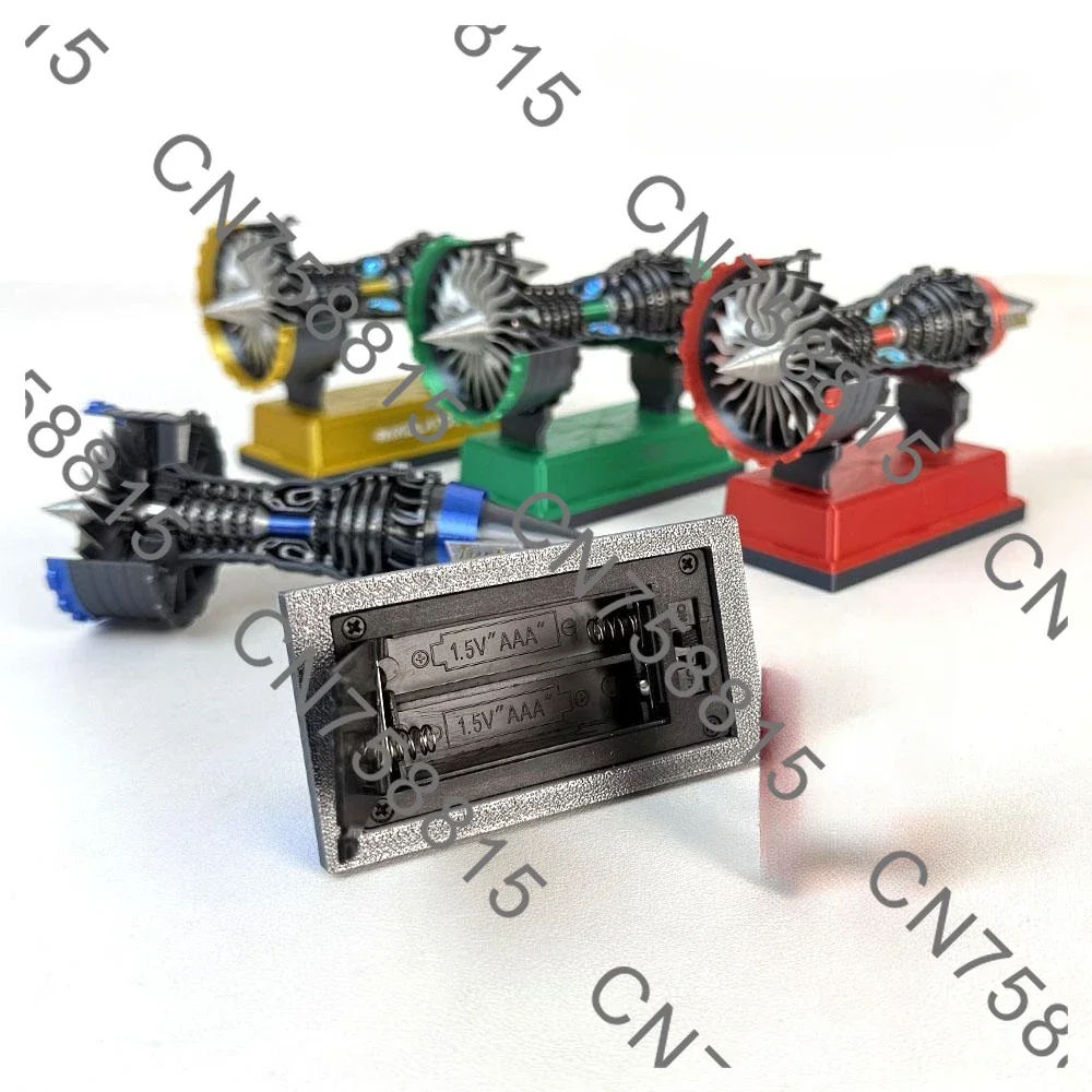 Motor Function Electric Buffer 3D Printing Collection Toys for Kids Boys，12cm TR900 Super Turbofan Engine Mini Model Kits