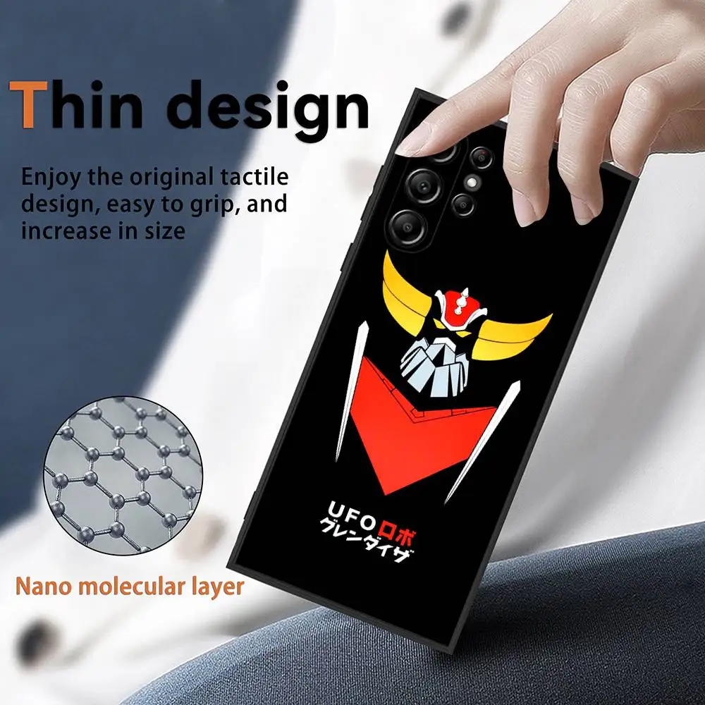 애니메이션 U-UFO R-로봇 그렌다이저 폰 케이스 삼성 갤럭시 S25 S24 S22 S23 울트라 S21 S20 플러스 5G 보호 실리콘 케이스