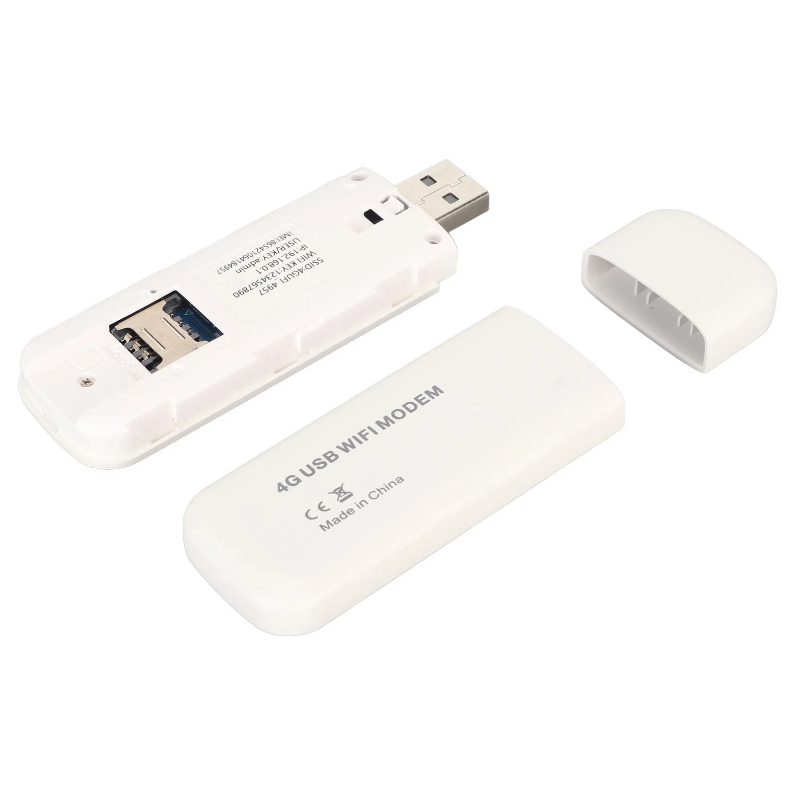 4G LTE موبايل واي فاي هوت سبوت متعدد عالي السرعة فتحة بطاقة SIM التوصيل والتشغيل 4G USB WiFi مستقرة لأجهزة الكمبيوتر المحمول للتلفزيون