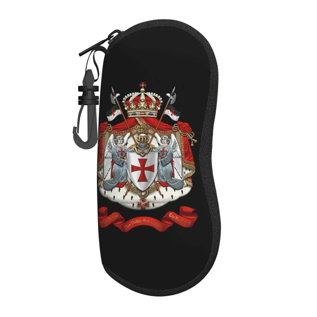 

Пользовательский флаг рыцарей тамплиеров с гербом, футляр для очков, средневековый воин, крест, футляр для очков, сумка для солнцезащитных очков