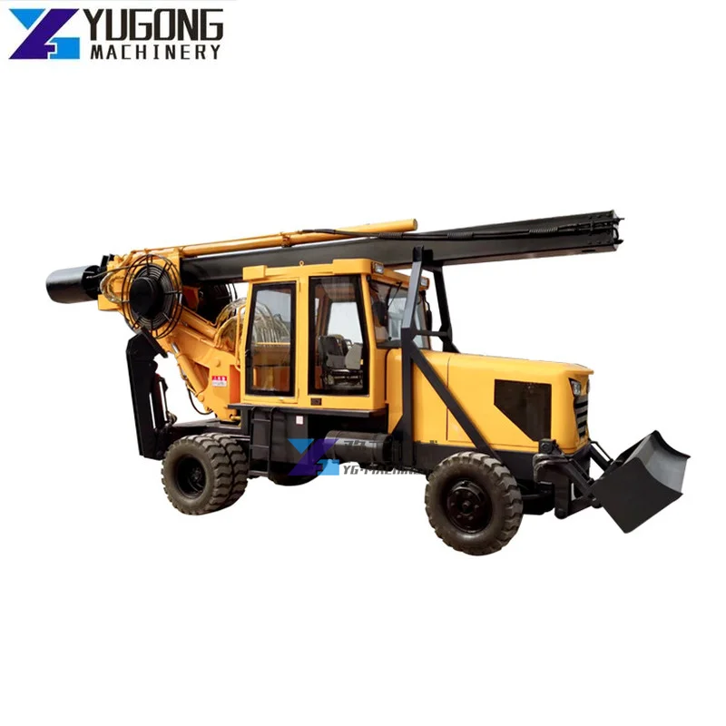 China Factory Depth Hydraulic Rotary Rotary Drilling Rig Construction Site Lock Rod Rotary Drilling Rig Crawler Rotary Drill Rig