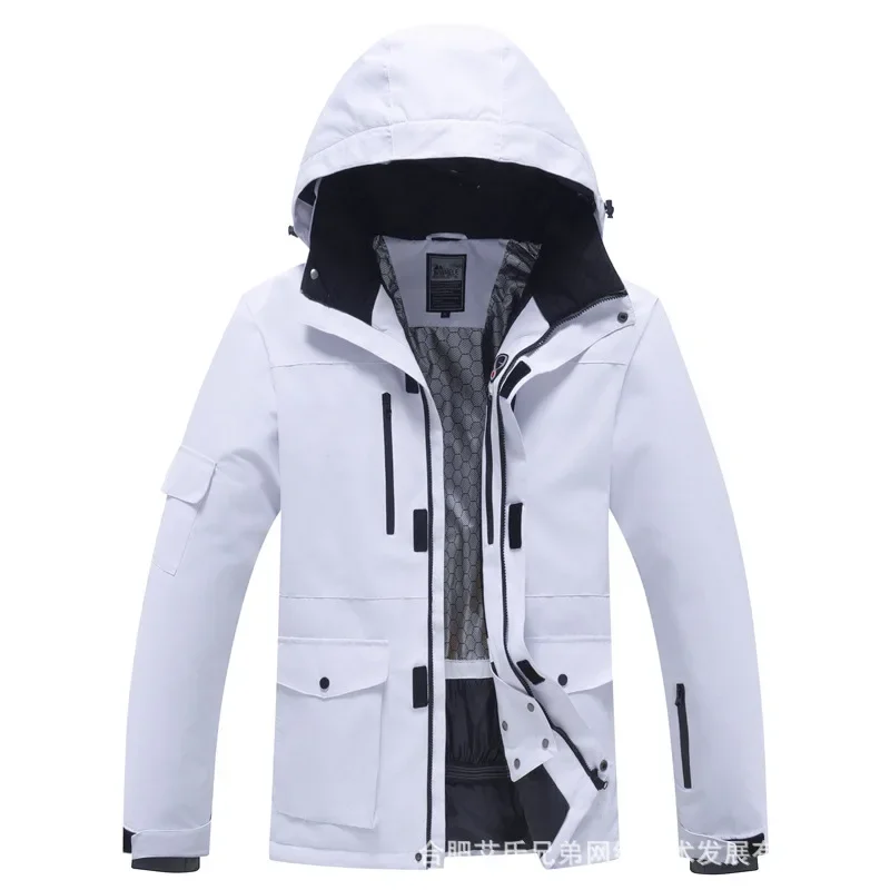 New outdoor ski jacket couples waterproof windproof warm breathable wear-resistant men and women ski suit.