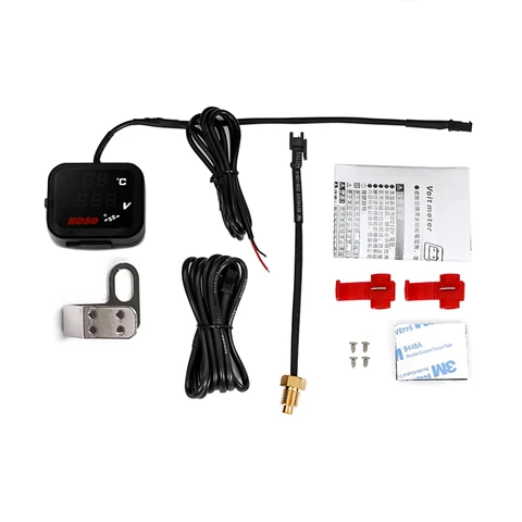 Мотоциклетный Термометр-вольтметр KOSO 3-в-1 С USB-зарядкой,