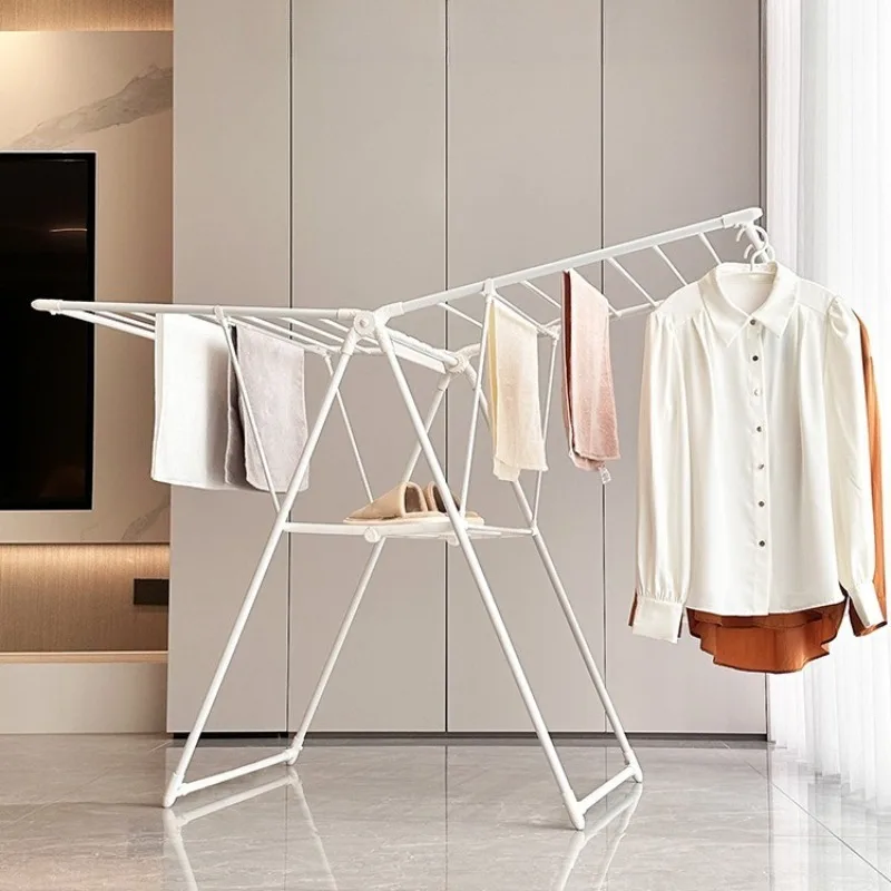 

AOLIVIYA Clotheshorse Rack Floor-standing Foldable Multi-functional Household Indoor Stainless Steel Hanger Balcony Baby Dry