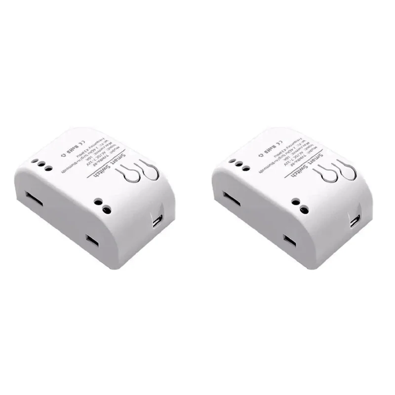 ABZW 2X 1CH RF Smart Switch 7-32V AC DC WIFI Tuya Remote Control 433 Light Switch 10A Rele Relay Self-Locking Interlock