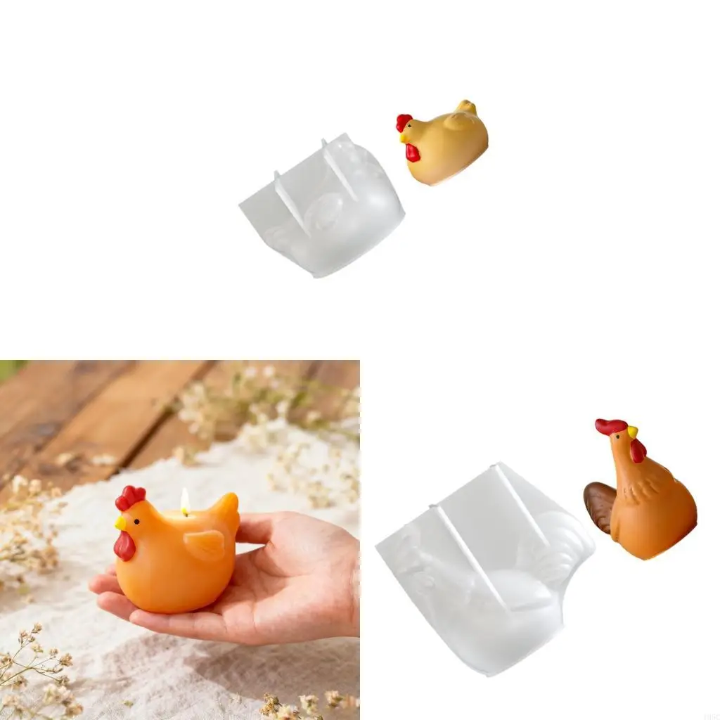 195C Chicken Flexible Mold Silicone Texture for Handmade Soaps Chocolate