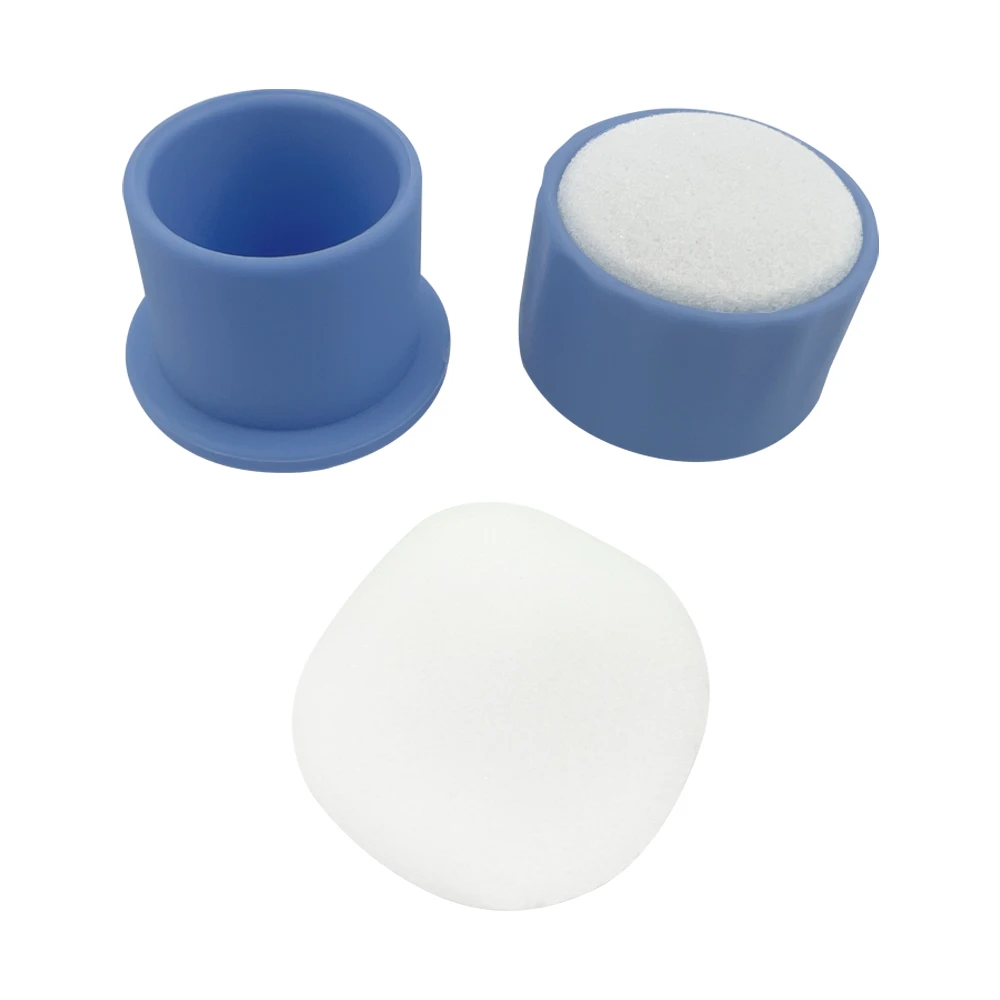 Small Round Endo Stand Cleaning Dental Endo Root Canal File Cleaning Table Drills Block Holder Autoclavable Dentistry Box