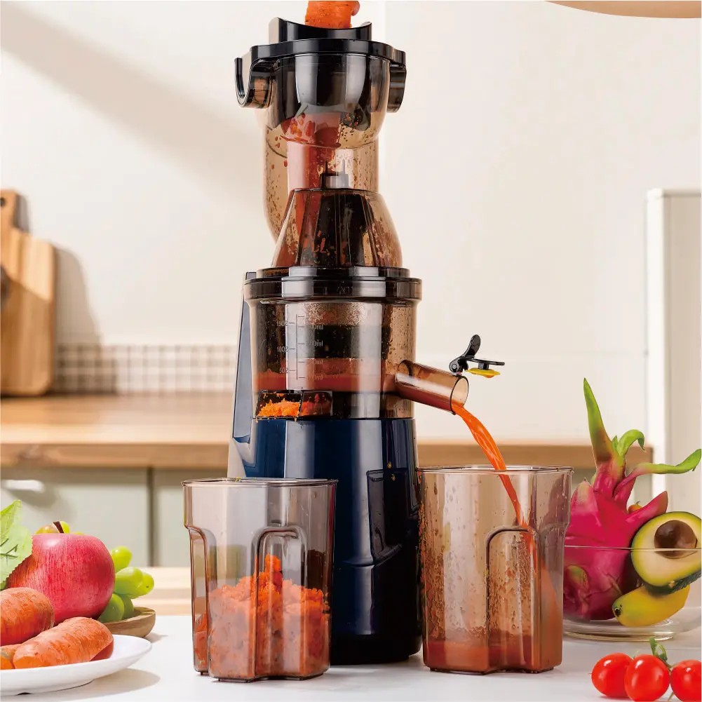 

Большая мощная электрическая соковыжималка, легкая очистка, тихая работа для фруктов, овощей, большая емкость, гарантия 1 год