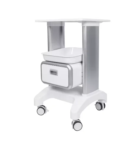 Wheeled Mobile Beauty Machine Trolley Cart, Rolling Desktop Stand Holder for Salon Spa Equipment Storage