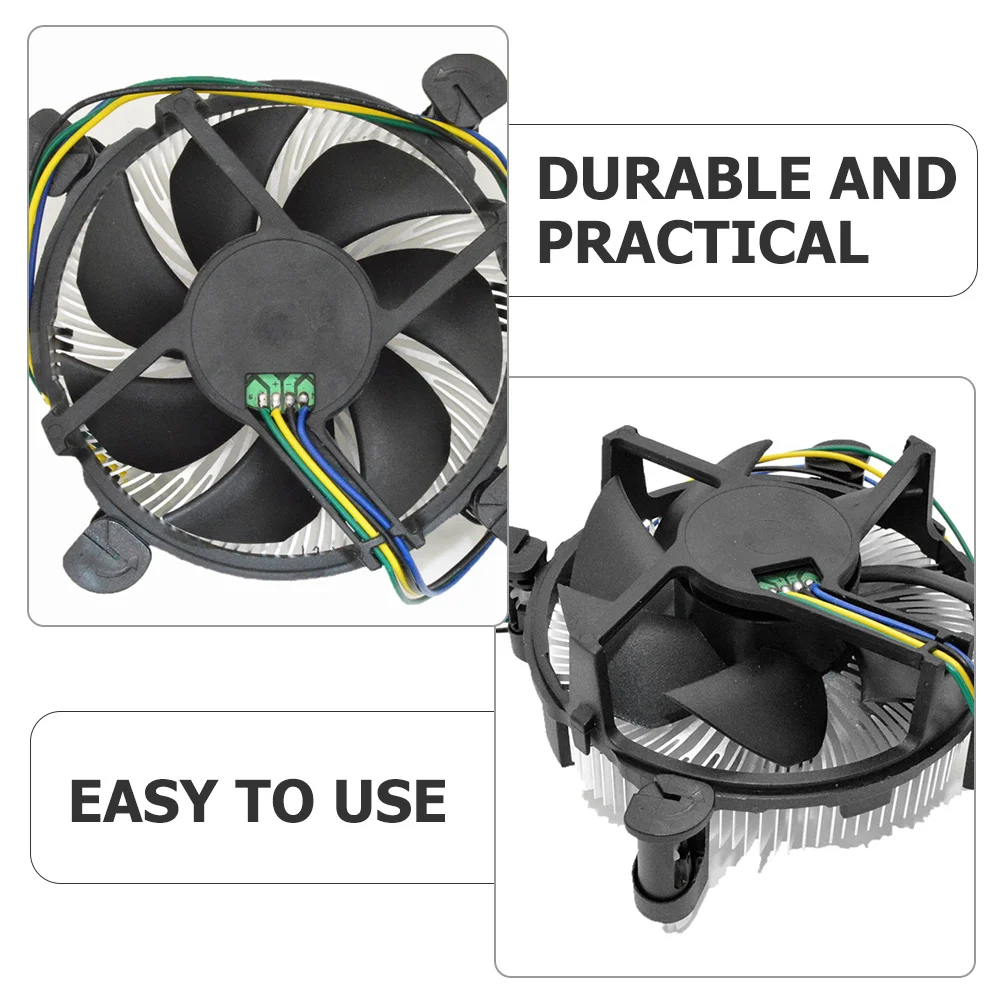 

Suspended 8025 High Ultra Quiet Copper Core Cpu Cooler 12V Pure Aluminum Heat Sink Electric Cooling Fan For