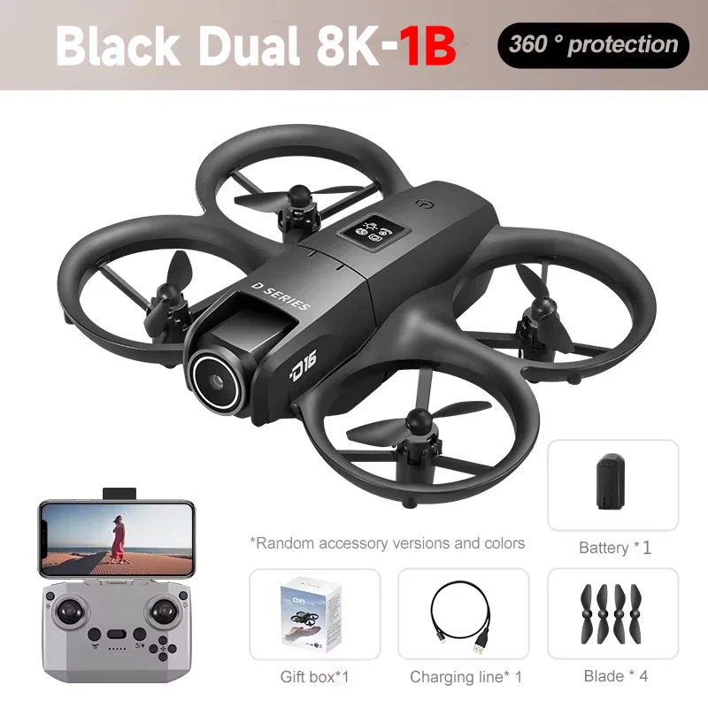 Lenovo D16 Drone 8K Luchtfoto GPS Obstakelvermijding Borstelloze Motor Drone Elektrische Aanpassing HD Professionele Dubbele camera Optische Flow
