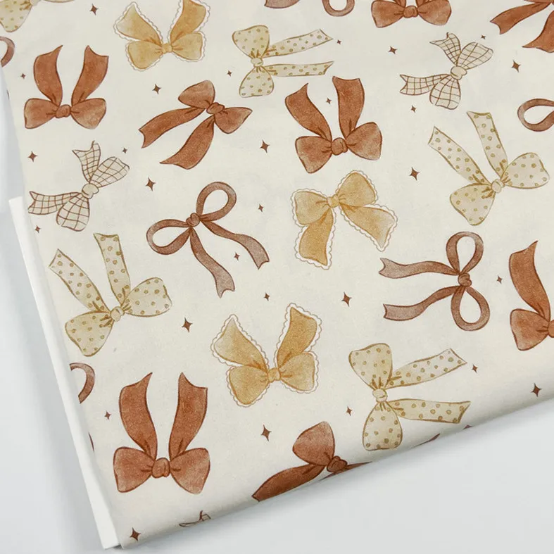 

Милая коричневая бабочка в стиле пэчворк, хлопковая трикотажная ткань, романтическая лента, дизайнерская одежда ручной работы, куртка-книга Tissus Couture