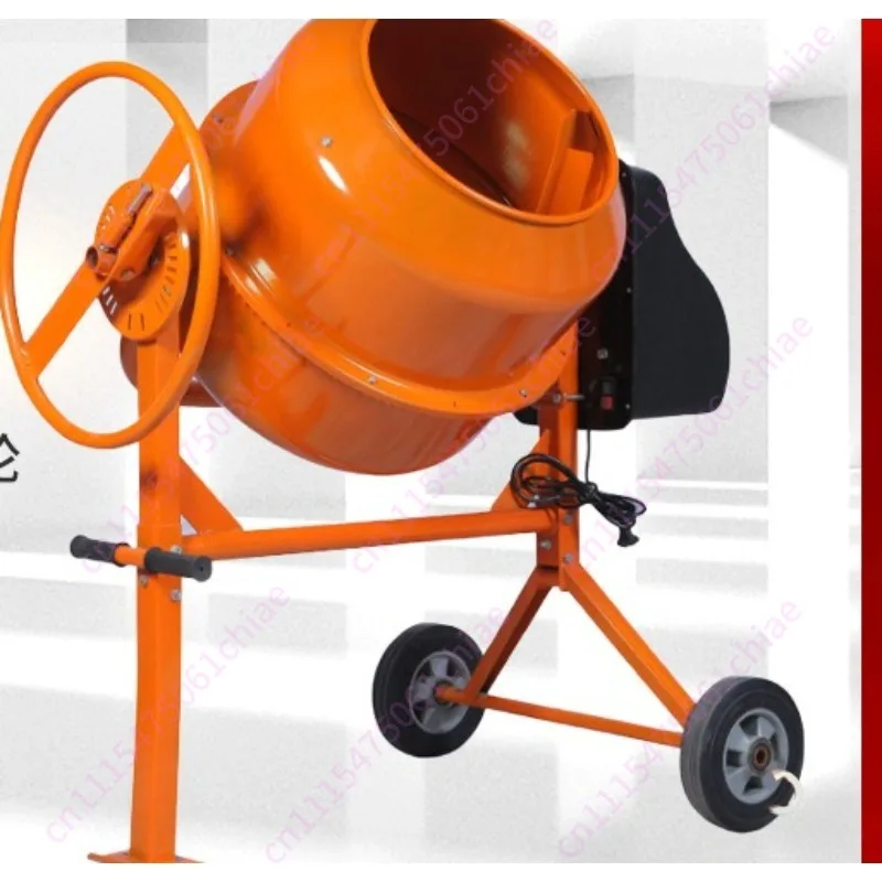 Small Horizontal Vertical Electric Concrete Mortar Machine, Cement Feed Mixer, Drum-type Electric Mixer