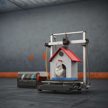 Vícebarevná 3D tiskárna ANYCUBIC Kobra 3 Max FDM s rychlostí tisku až 600 mm/s, objemem tisku 500*420*420 mm, chytrým ovládáním pomocí aplikace 8 nejlepší prodej 3D tiskárna 500x500x500 - №7