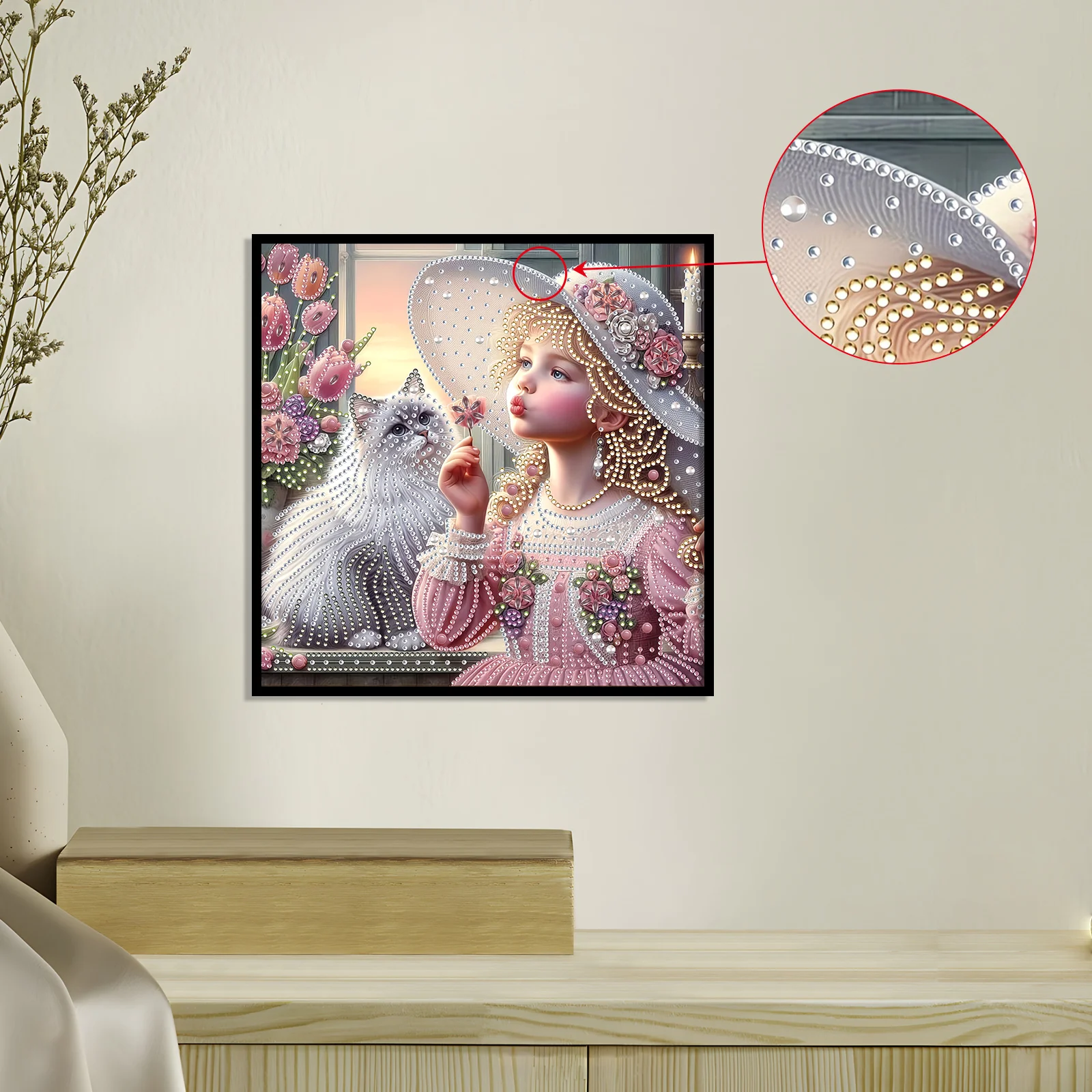 2-Pack Cute Animals Special Shape Diamond Art Painting Kit,Crystal Diamond Dot Kit for Home Wall Decoration Gift view 4