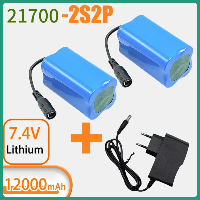 7.4V 12000mAh Lithium Battery for T188 T888 2011-5 V007 C18 H18 RC Fishing Bait Boat Accessories 7.4v Аккумулятор Для Кораблика