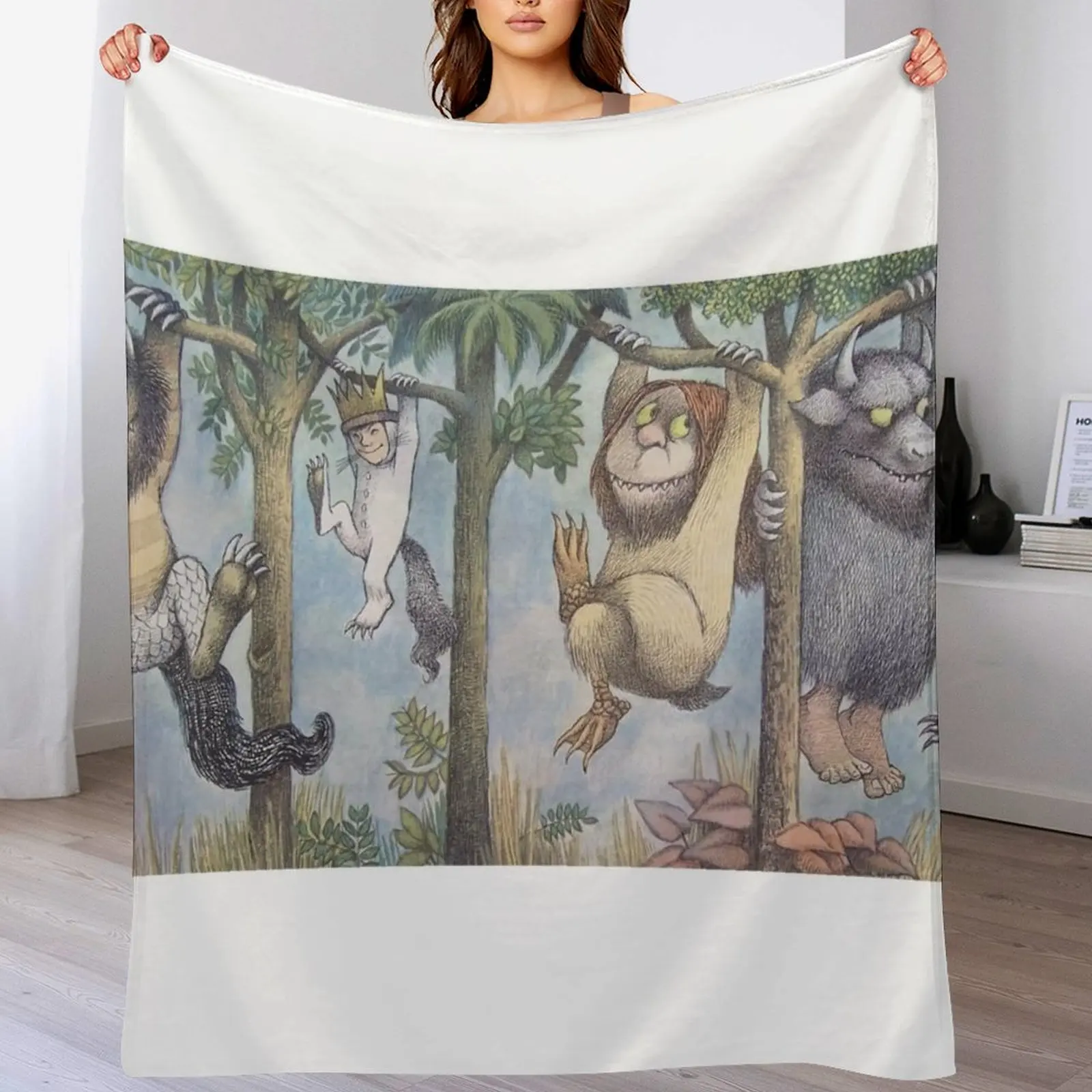 

Maurice Sendak Throw Blanket Bed covers Camping Blankets