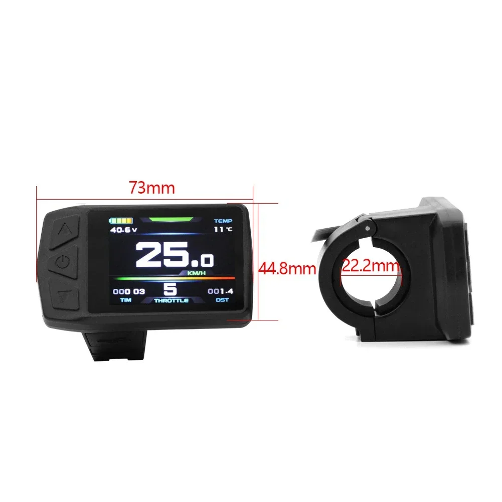 24V/36V/48V Ebike Display Waterproof Connector Ebike LCD Display Meter Electric Bike Conversion Kit Display For KT Controller