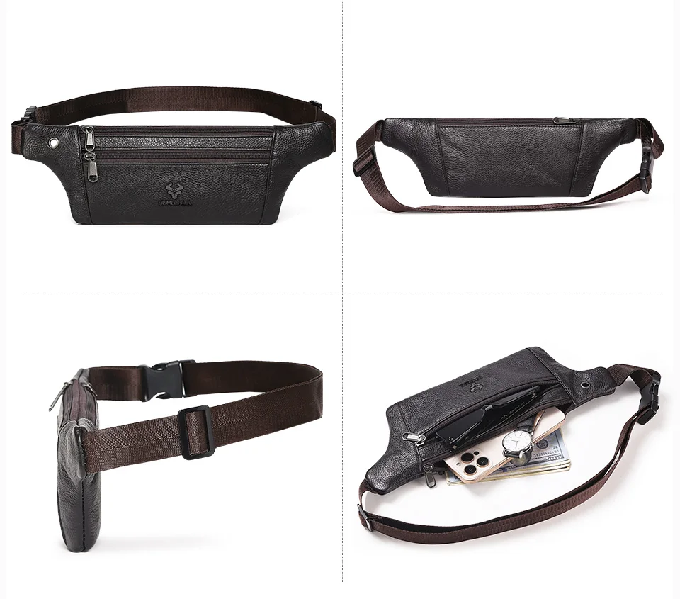 Retro-Umhängetasche aus Leder für Herren, Umhängetasche aus Rindsleder der ersten Schicht, All-Match-Umhängetasche für Pendler – Detail 5