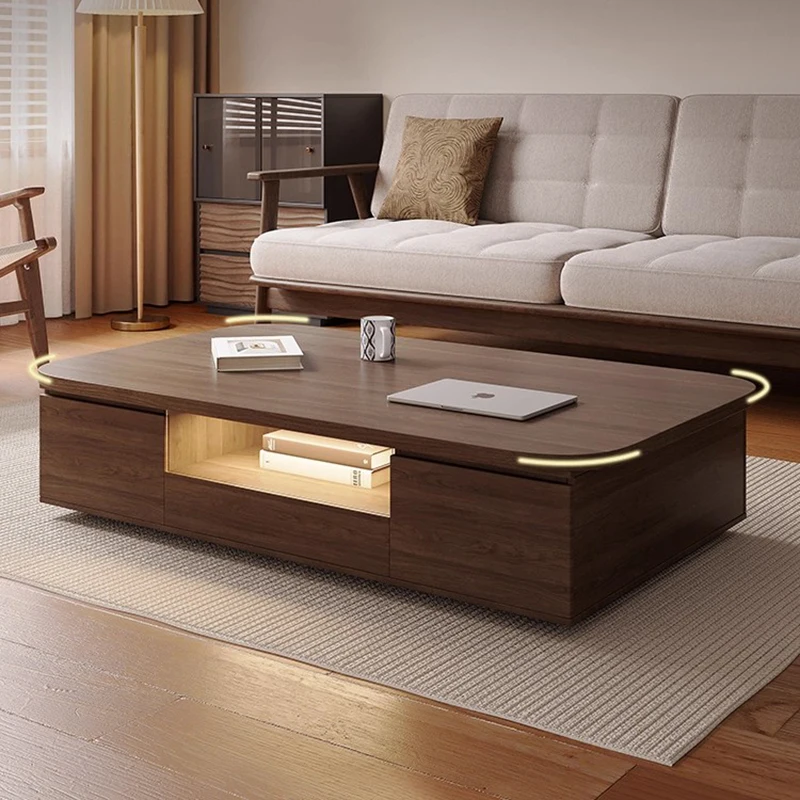 Writing Moving Coffee Table Luxury Modern Bedroom Wood Living Room Designer Side Table Designer Meubles Lounge Suite Furniture
