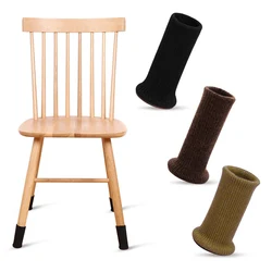 16PCS Chair Legs Socks Knitted Furniture Feet Floor Protectors Anti-Slip Pads Silent Thicken Table Chair Leg Socks Covers