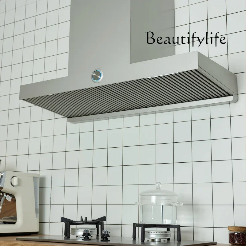 Super long 1 meter range hood top suction medium European T oblique machine extended hoardings large suction